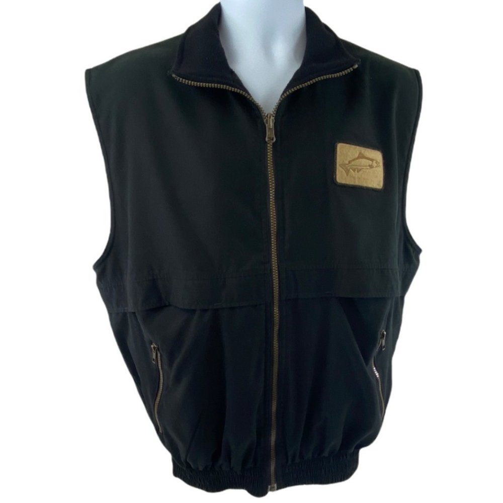 Reversible Fleece Lined Vented Fishing Vest size Large